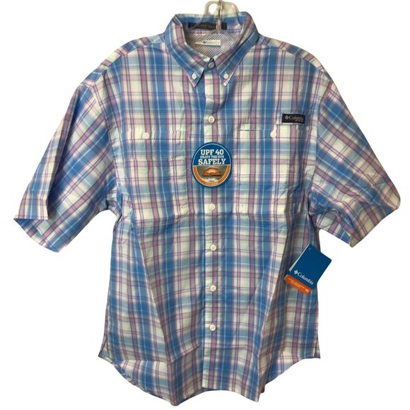 Columbia Men's Super Tamiami Short Sleeve Shirt (Size Small) - Picture 1 of 4